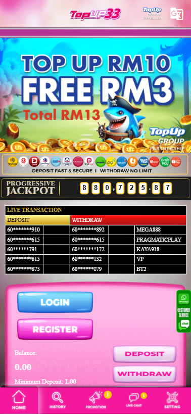 TopUp33 - Homepage - chelsea888m