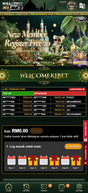 WelcomeKLBet - Homepage - chelsea888m